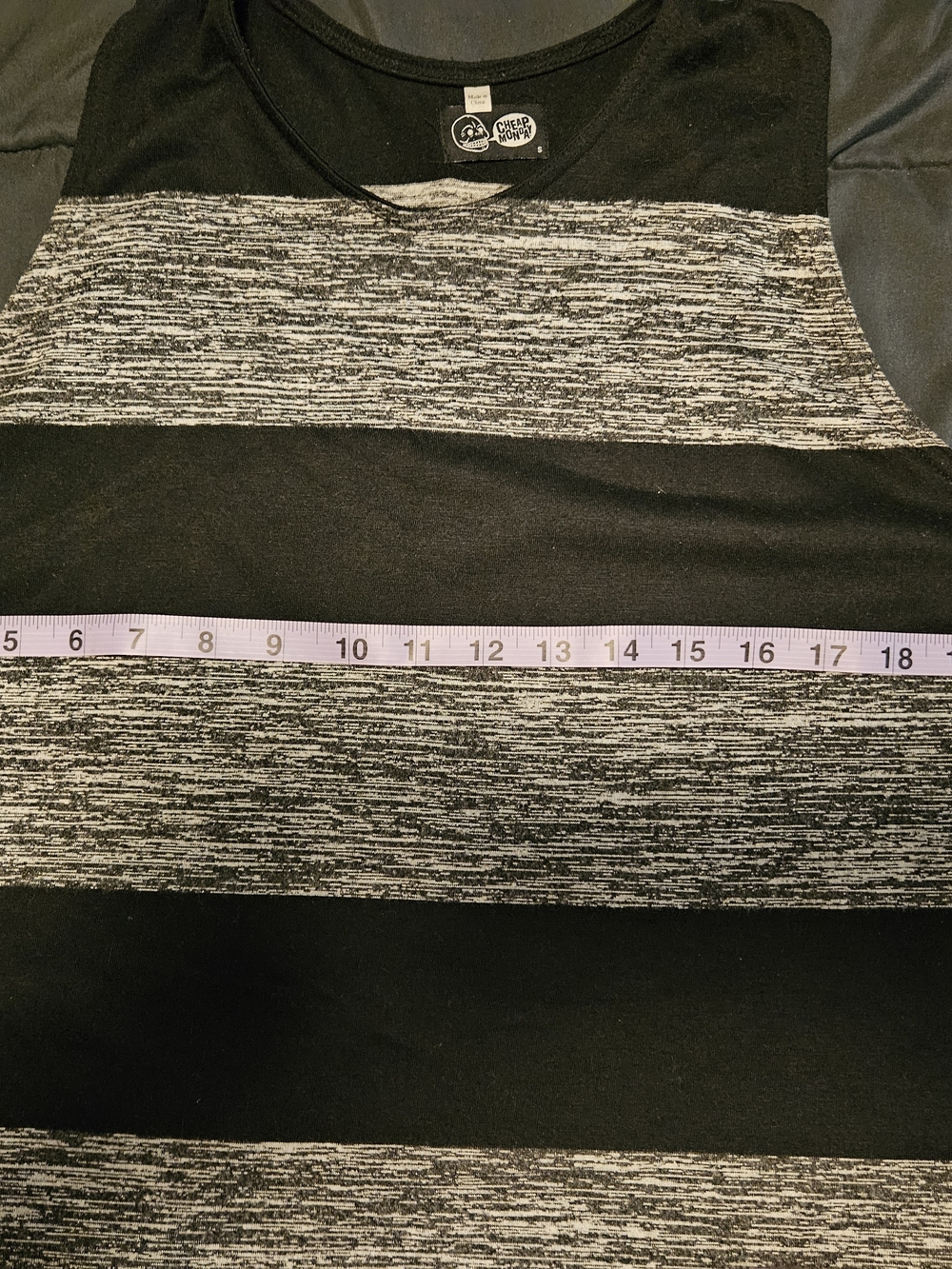 Cheap Monday Randi Tank Black & Grey Racerback – Size S - Picture 7 of 8